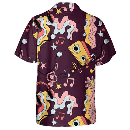 Hippie Indian Paisley Flower And Eye On Pink Background Hawaiian Shirt, Hawaiian Shirt Gift, Christmas Gift