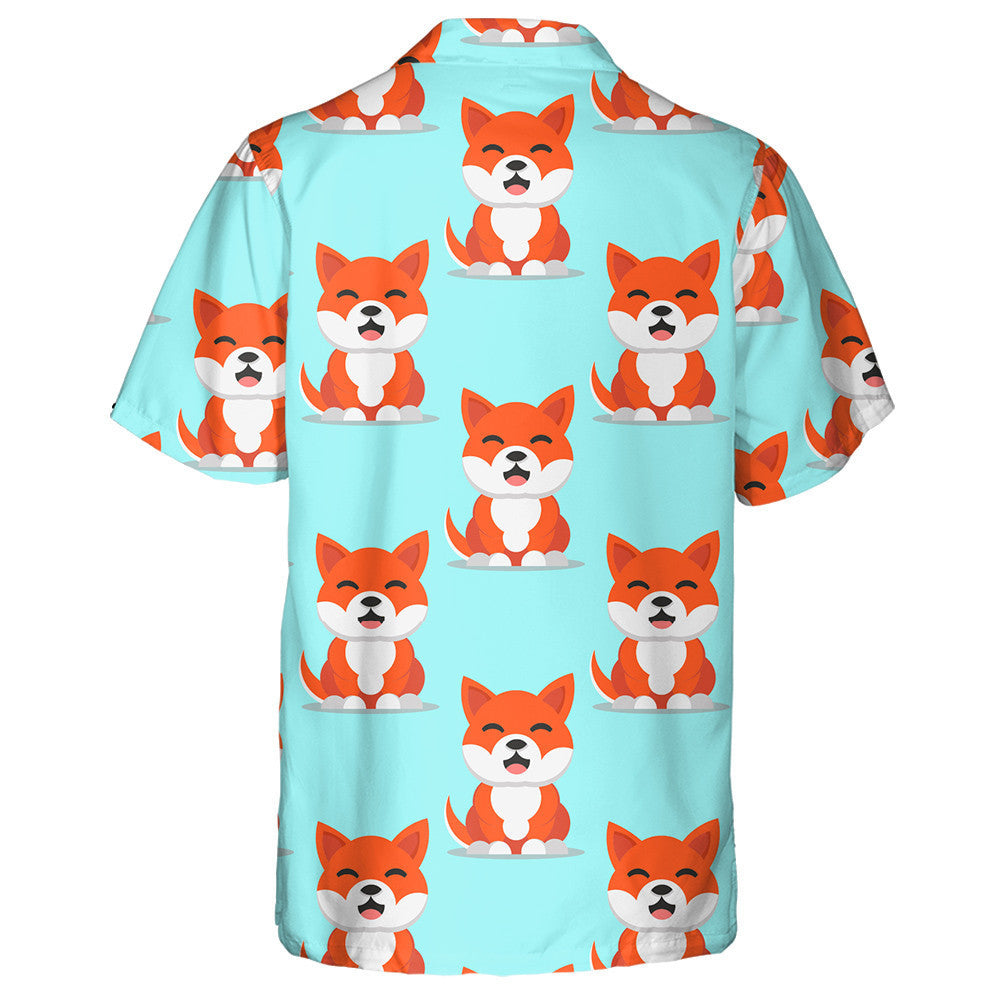 Golden Art Shiba Inu Dog Isolated Background Hawaiian Shirt, Hawaiian Shirt Gift, Christmas Gift