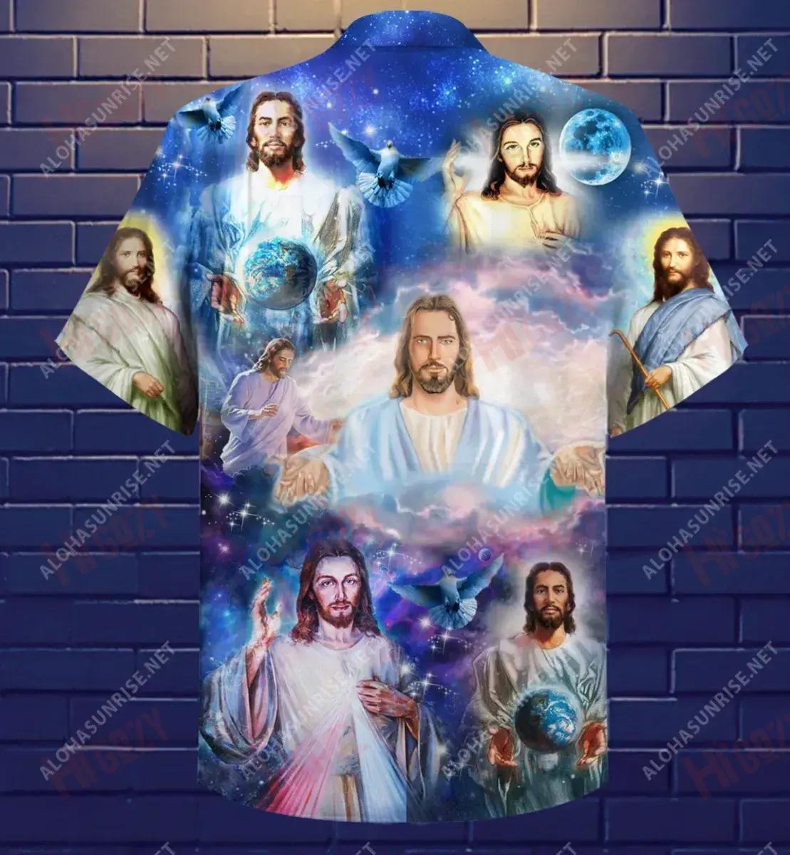 Jesus Is Our Lifeguard Short Hawaiian Shirt Ocean Aloha Shirt Vintage Hawaiian Shirts Funny Hawaiian Shirts, Hawaiian Shirt Gift, Christmas Gift