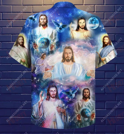 Jesus Is Our Lifeguard Short Hawaiian Shirt Ocean Aloha Shirt Vintage Hawaiian Shirts Funny Hawaiian Shirts, Hawaiian Shirt Gift, Christmas Gift