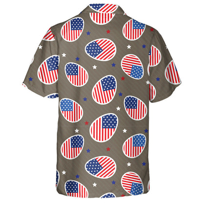 Happy Easter Patriotic Eggs With American Flag Pattern Hawaiian Shirt, Hawaiian Shirt Gift, Christmas Gift