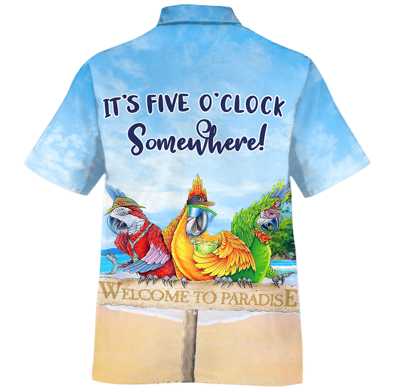 Parrot Welcome To Paradise Design Hawaiian Shirt, Hawaiian Shirt Gift, Christmas Gift