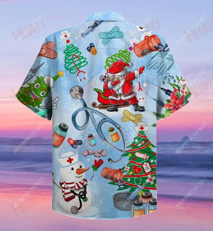 Funny Nurse Unisex Short Sleeve Shirt Summer Hawaiian T Shirts Hawaiian Crazy Shirts Funny Hawaiian Shirts, Hawaiian Shirt Gift, Christmas Gift