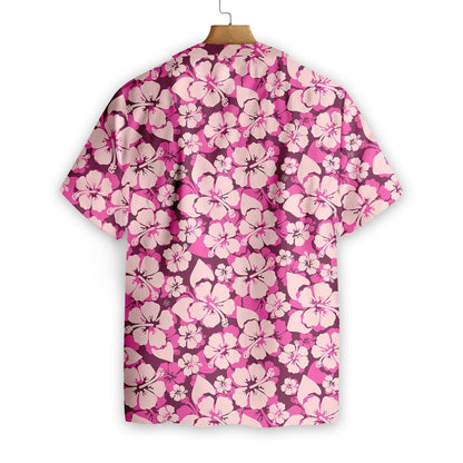 Flower On Pink Background Design Hawaiian Shirt, Hawaiian Shirt Gift, Christmas Gift