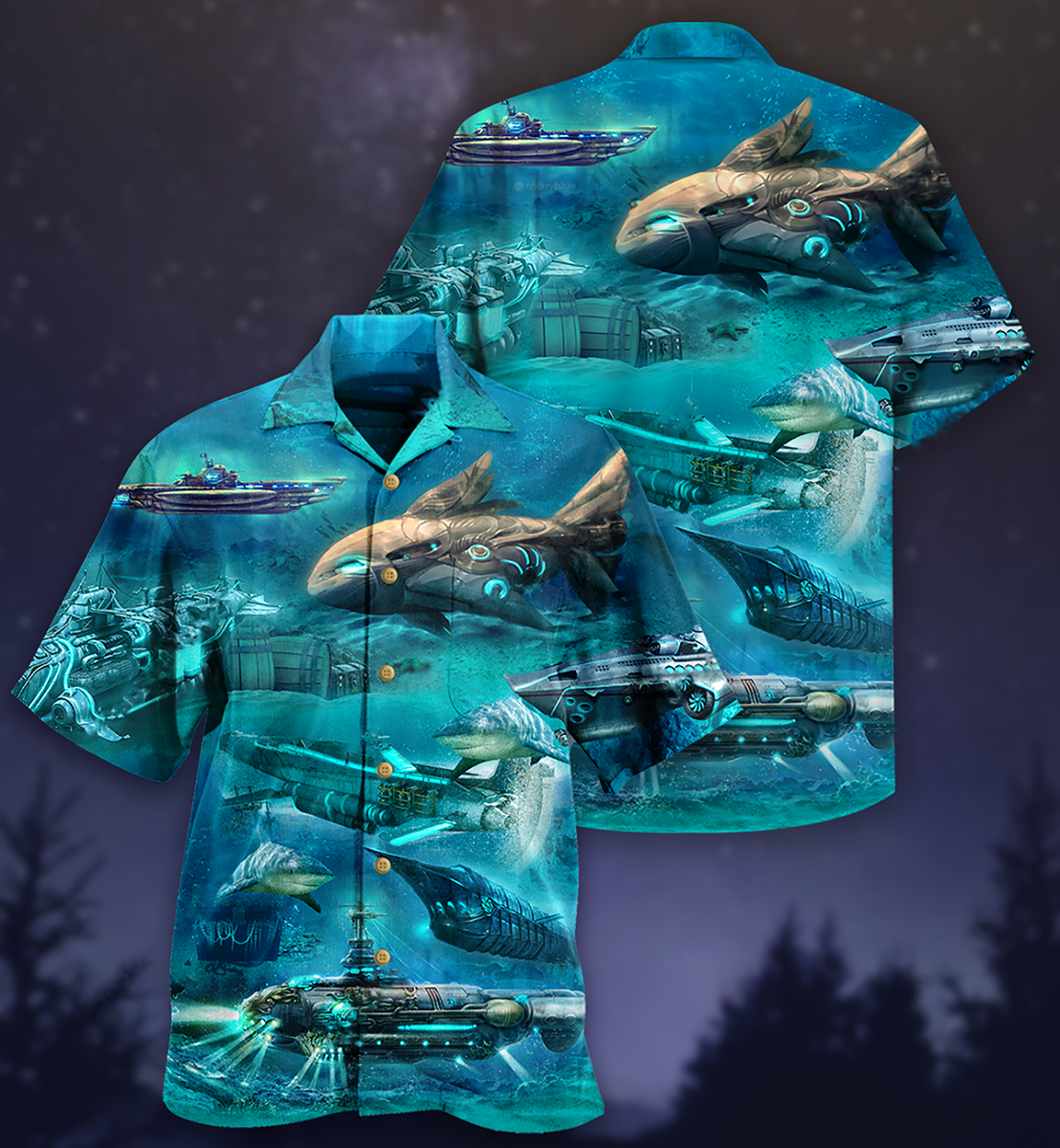 Submarine Love Ocean - Hawaiian Shirt, Hawaiian Shirt Gift, Christmas Gift