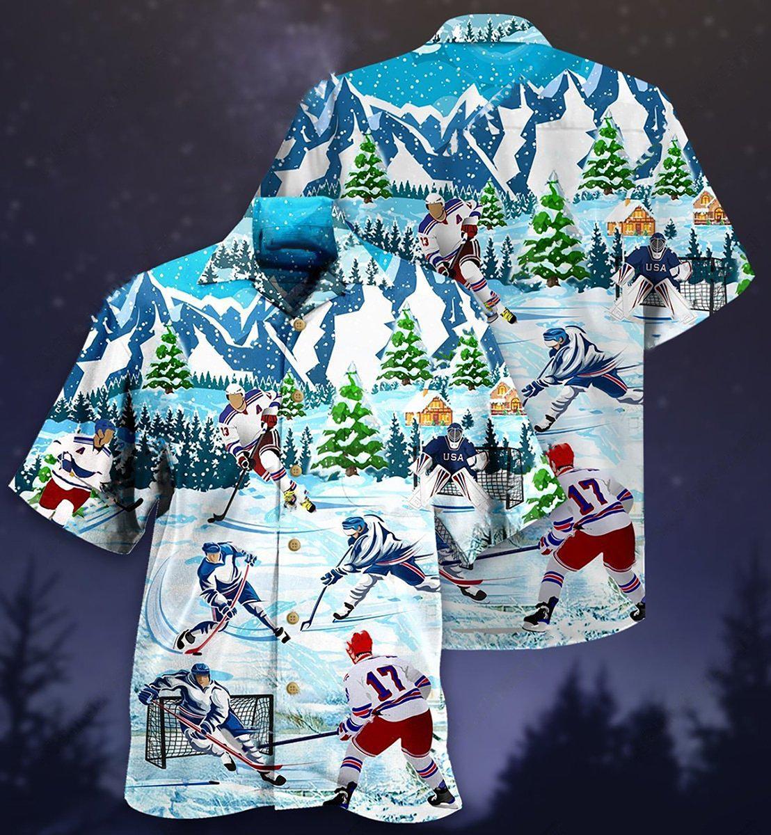 Hockey Lover - Hawaiian Shirt, Hawaiian Shirt Gift, Christmas Gift