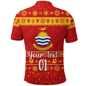 (Custom Personalised) Kiribati Christmas Polo Shirt Simple Style, Hawaiian Shirt Gift, Christmas Gift