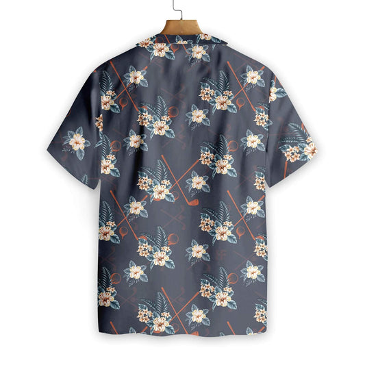 Tropical Golf 4 In Dark Design Hawaiian Shirt,Hawaiian Shirt Gift, Christmas Gift