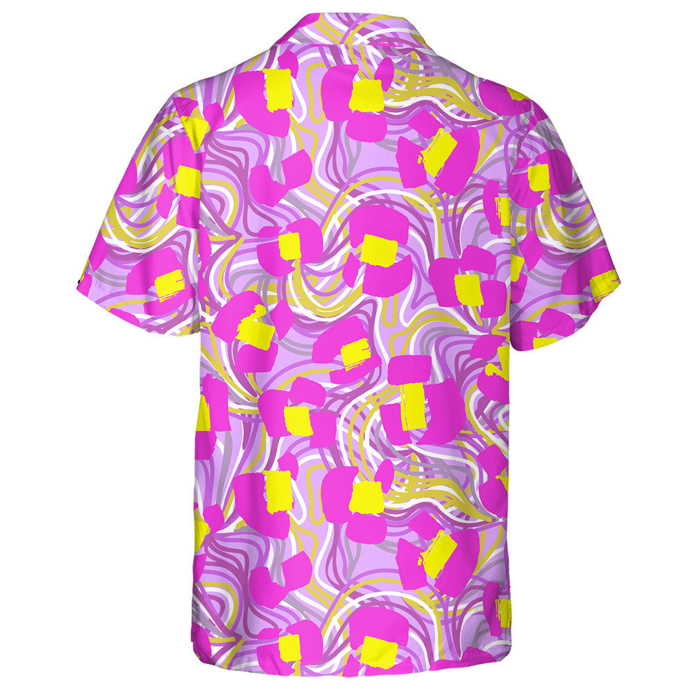 Wild Animals Leopard With Chaotic Tangled Lines Hawaiian Shirt, Hawaiian Shirt Gift, Christmas Gift