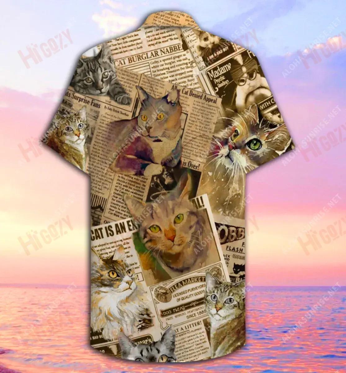 Wanted Dead Or Alive Cats Unisex Hawaiian Shirt Summer Short Sleeve Best Hawaiian Shirts Hawaiian Shirt Pattern, Hawaiian Shirt Gift, Christmas Gift