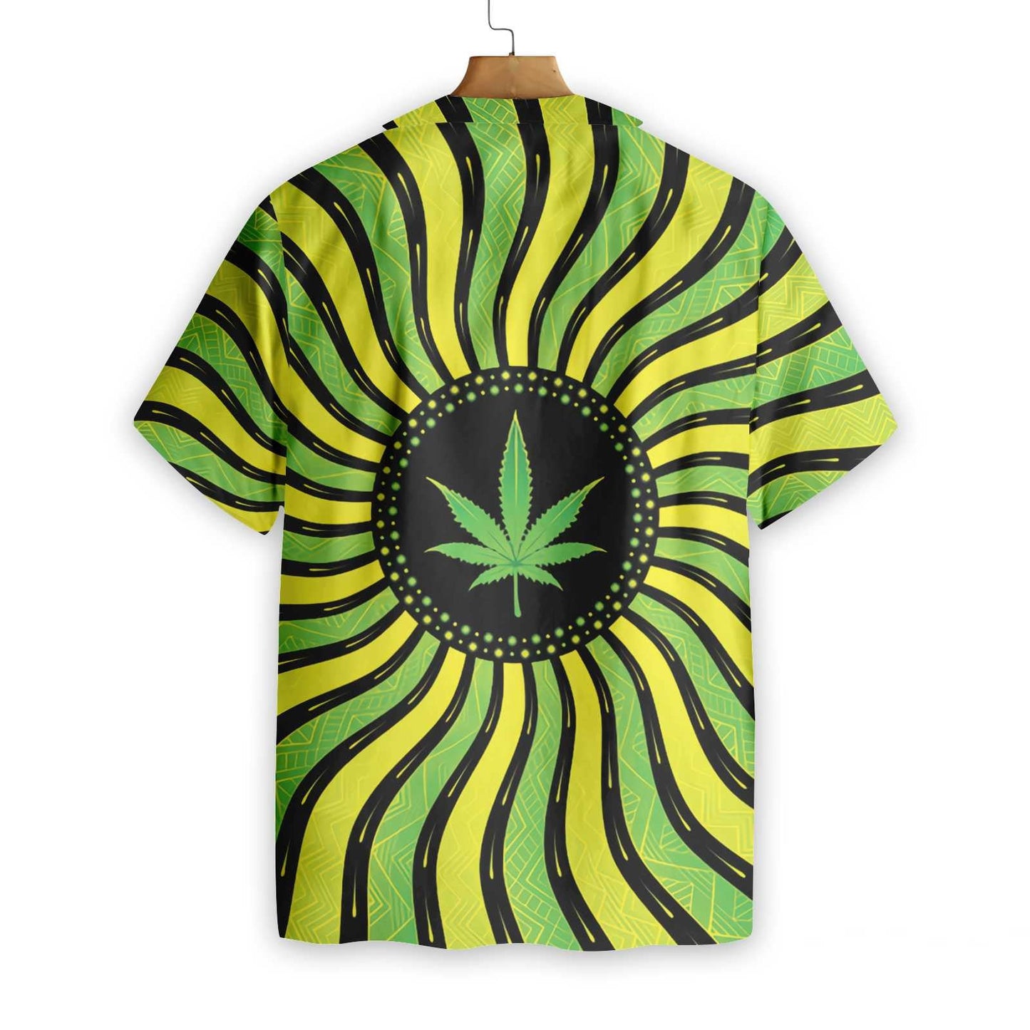 Cool Magic Marijuana Leaf With Sacred Geometry Hawaiian Shirt, Hawaiian Shirt Gift, Christmas Gift