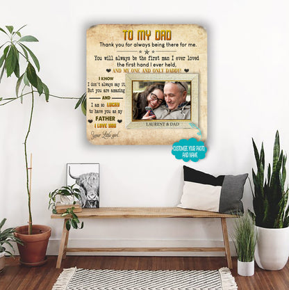 Picture Frame - Keepsake Plaque That Holds a custom Photo - Sympathy Gift to Tribute The Loss of a Loved One