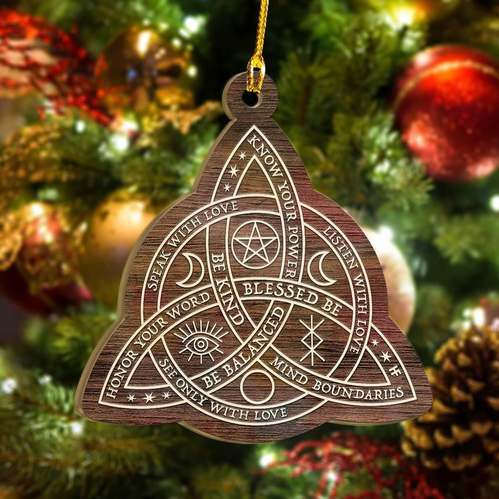 Celtic Knot Wicca V2 Ornament, Happy Christmas Ornament, Christmas Gift, Christmas Decoration