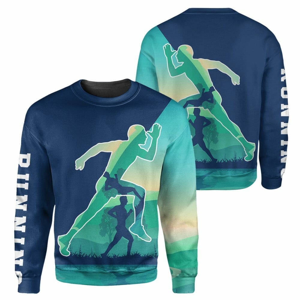 Man Running - 3D All Over Printed Shirt Tshirt Hoodie Apparel