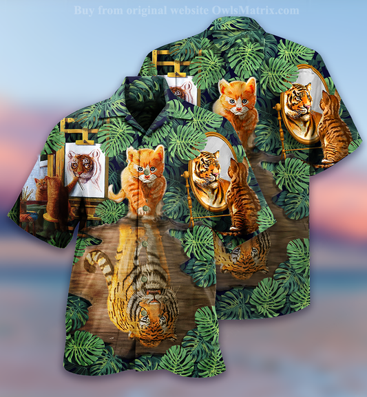Cat And Tiger - Hawaiian Shirtâ€“ Maria_Hawaiian Shirt Gift, Christmas Gift