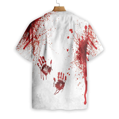 Halloween Blood Splatter Hawaiian Shirt, Hawaiian For Gift