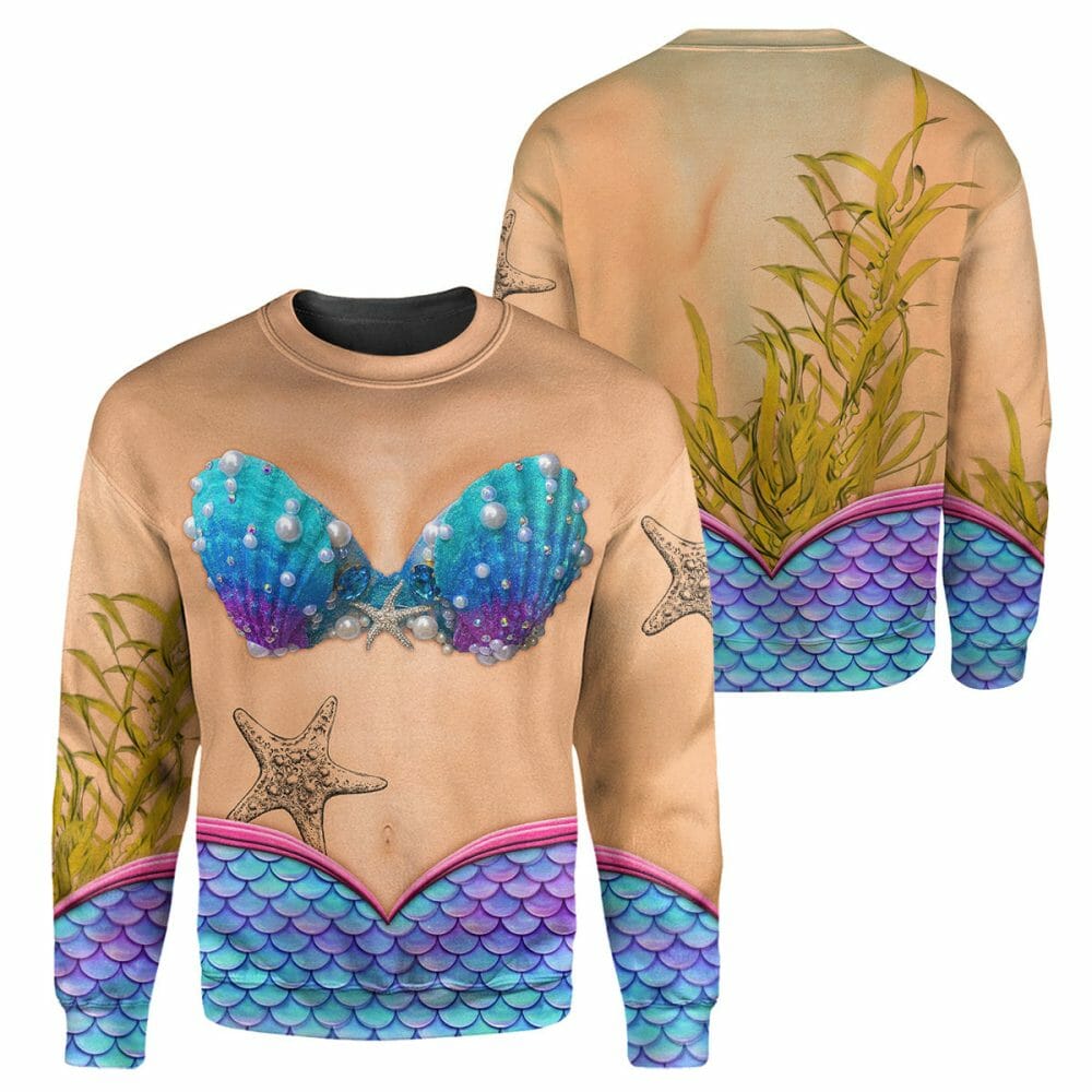 Mermaids - 3D All Over Printed Shirt Tshirt Hoodie Apparel