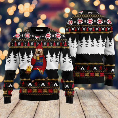 Bear Campfire Ugly Christmas Sweater,Christmas Ugly Sweater,Christmas Gift,Gift Christmas 2022