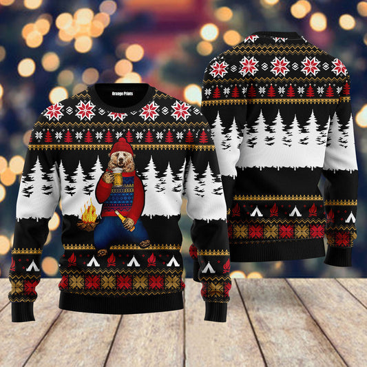 Bear Campfire Ugly Christmas Sweater,Christmas Ugly Sweater,Christmas Gift,Gift Christmas 2022