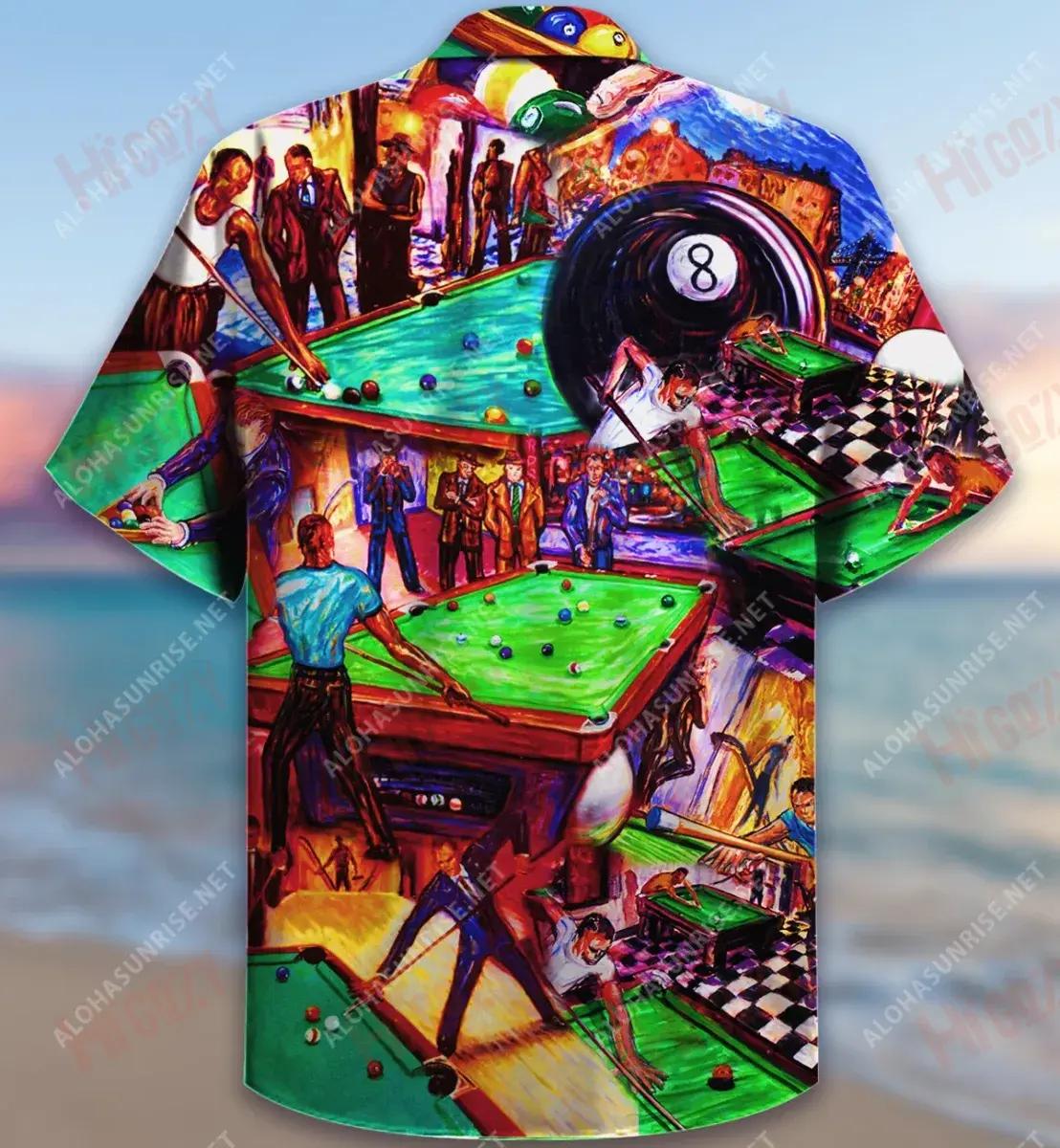 Rack 'Em Up Billard Unisex Hawaiian Shirt Summer Short Sleeve Custom Hawaiian Shirts Hawaiian Shirts For Men, Hawaiian Shirt Gift, Christmas Gift
