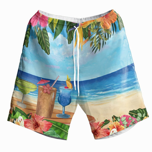 Margarita Cocktail On The Beach Pattern Hawaiian Shirt,Hawaiian Shirt Gift, Christmas Gift