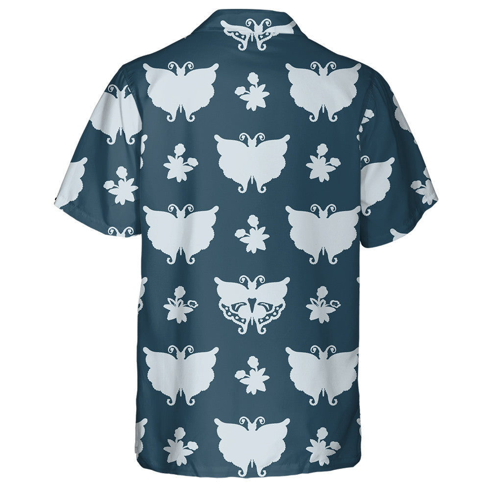 Hand Drawn Sweet Summer With Butterfly Hawaiian Shirt, Hawaiian For Gift