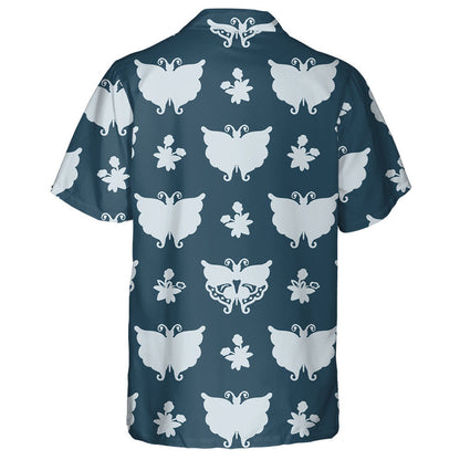 Hand Drawn Sweet Summer With Butterfly Hawaiian Shirt, Hawaiian For Gift