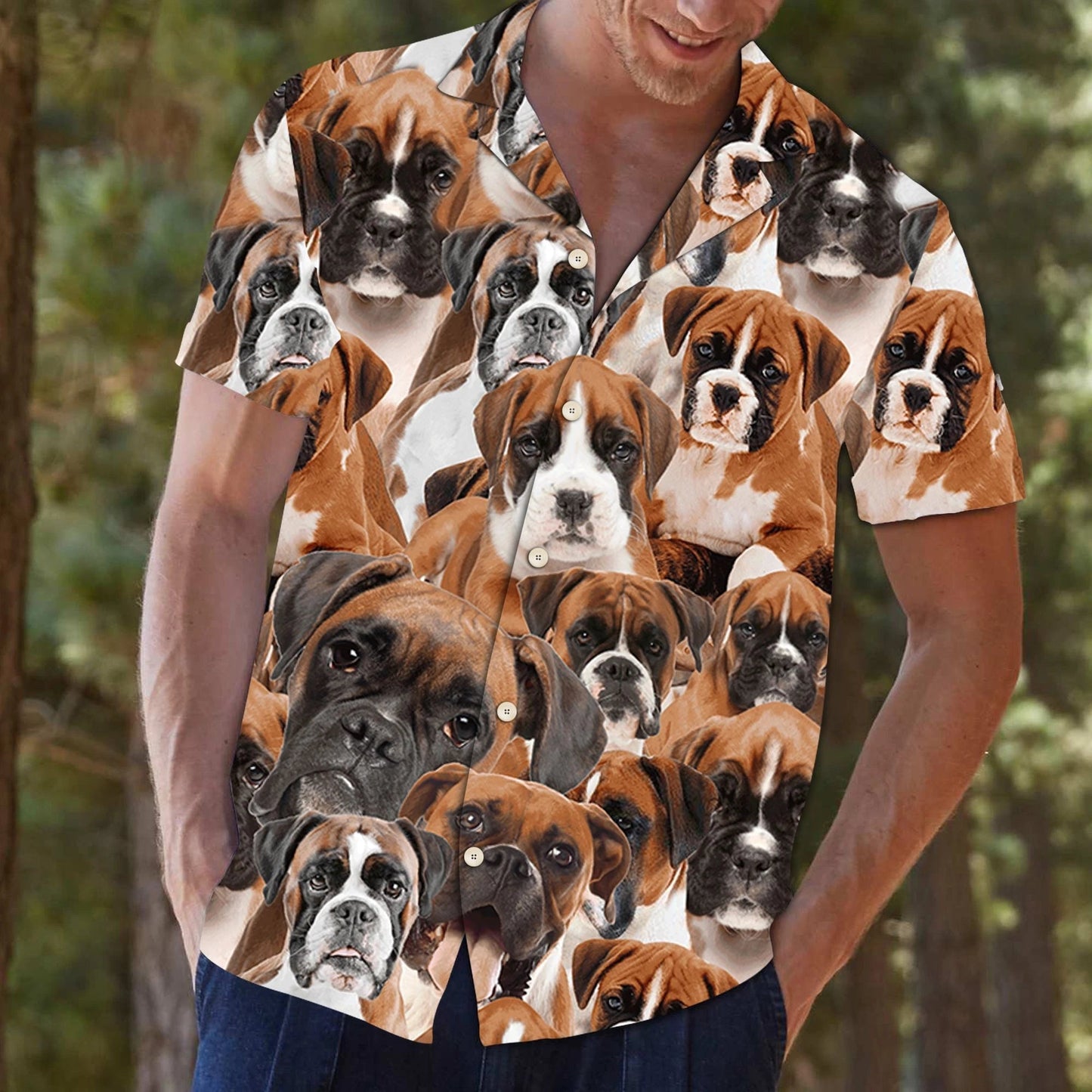 Impressive Design Australian Shepherd Dog Blue Tribal Pattern Hawaiian Shirt, Hawaiian Shirt Gift, Christmas Gift