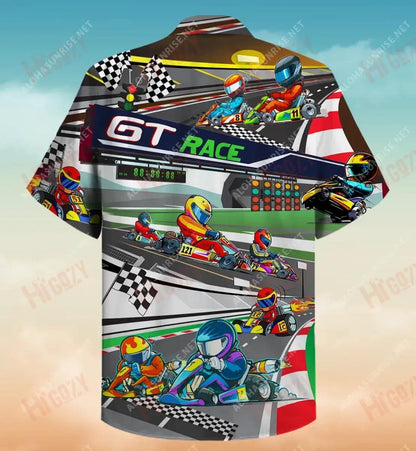 Amazing Kart Racing Short Sleeve Shirt Hobbies Aloha Shirt Custom Hawaiian Shirts Hawaiian Shirt Pattern, Hawaiian Shirt Gift, Christmas Gift