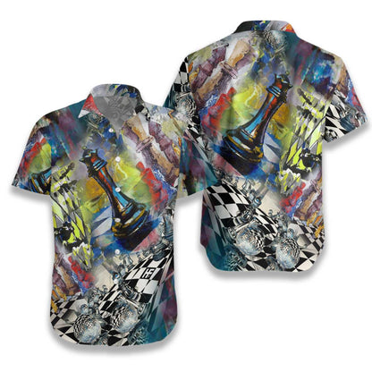 Chess Can Be Beautiful Beautiful Watercolor Design Hawaiian Shirt, Hawaiian Shirt Gift, Christmas Gift