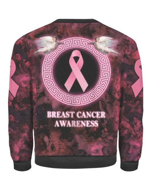 Breast Cancer Awareness Ugly Christmas Sweater, Christmas Ugly Sweater, Christmas Gift, Gift Christmas 2024