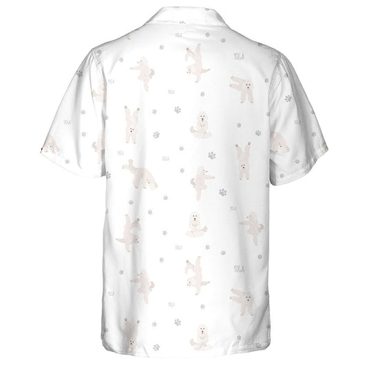 Cartoon Poodle Dog Yoga Dogs Poses And Exercises Hawaiian Shirt, Hawaiian Shirt Gift, Christmas Gift