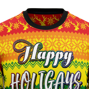 LGBT Gay Pride Happy Holigays Ugly Christmas Sweater,Christmas Ugly Sweater,Christmas Gift,Gift Christmas 2024