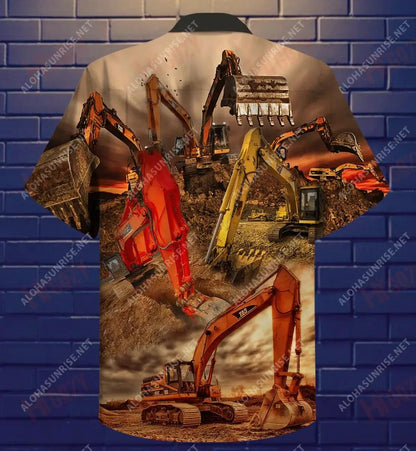 Your Hole Is My Goal Excavator Unisex Short Sleeve Shirt Summer Hawaiian T Shirts Best Hawaiian Shirts Hawaiian Shirts For Women, Hawaiian Shirt Gift, Christmas Gift
