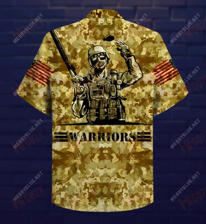 Be A Warrior Unisex Short Sleeve Shirt Ocean Aloha Shirt Hawaiian Crazy Shirts Hawaiian Shirts For Women, Hawaiian Shirt Gift, Christmas Gift