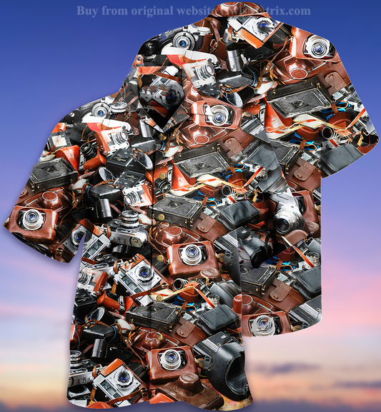 Camera Retro Love Life - Hawaiian Shirt, Hawaiian Shirt Gift, Christmas Gift