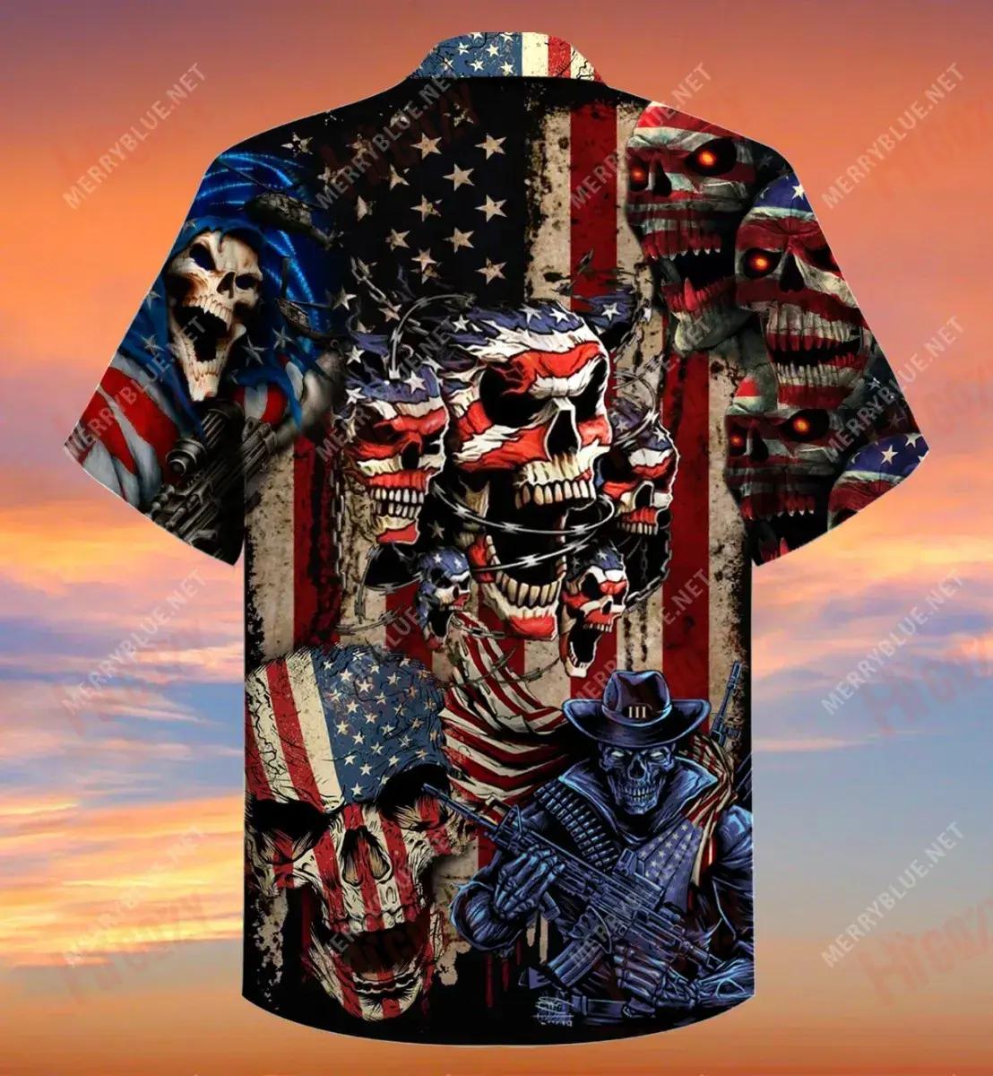 Skull The Way We Choose Short Hawaiian Shirt Vacation Hawaiian T Shirts Tropical Shirts For Men Hawaiian Shirts For Men, Hawaiian Shirt Gift, Christmas Gift