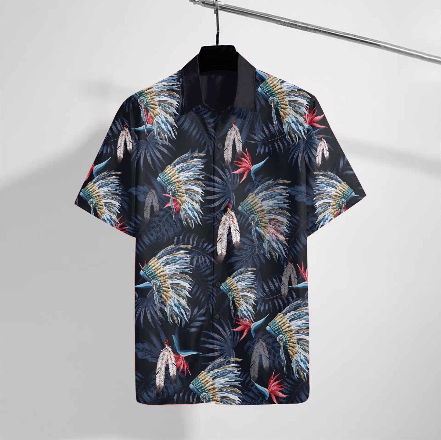 Dark Jungle Native Tropical Design Hawaiian Shirt,Hawaiian Shirt Gift, Christmas Gift
