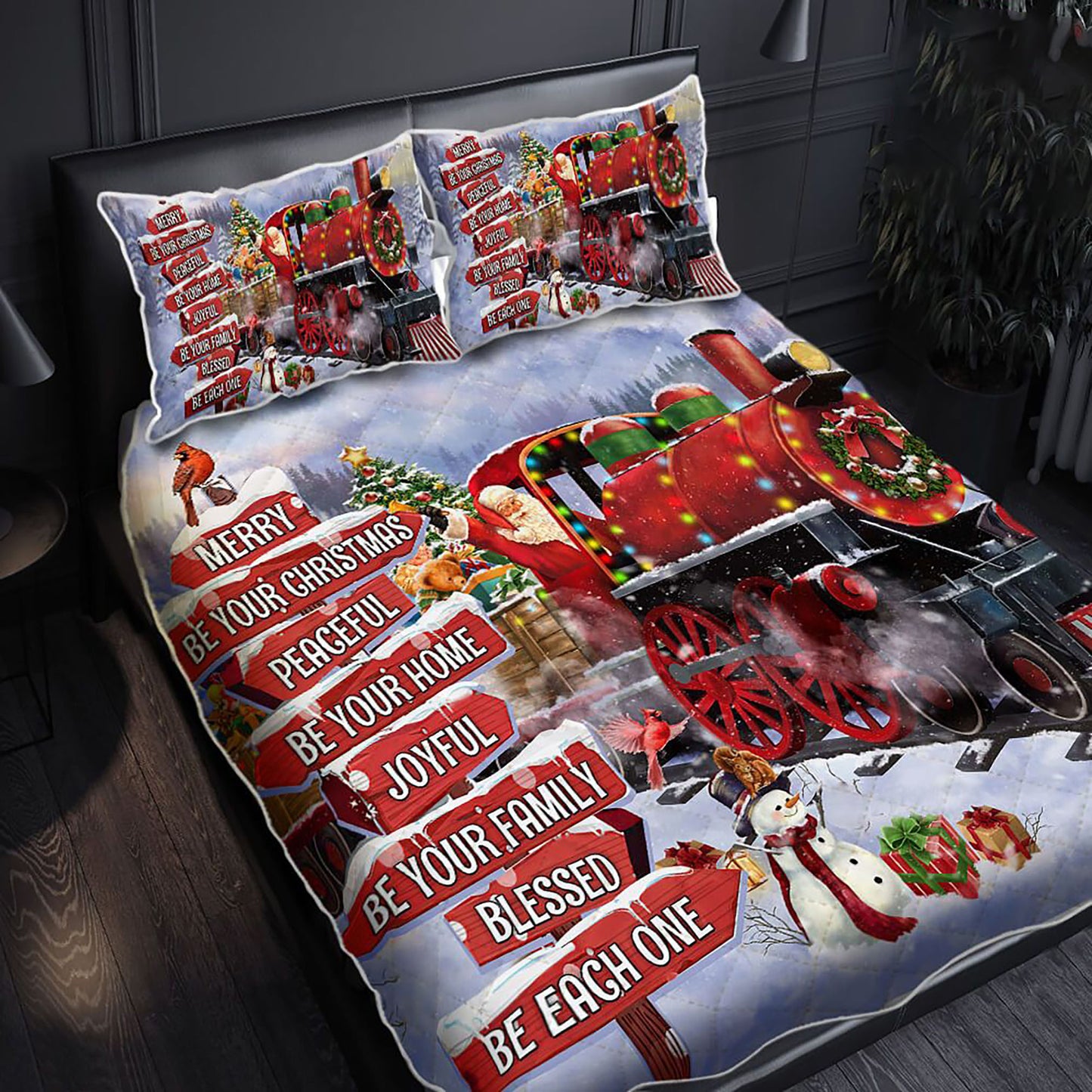 Christmas Santa Quilt Bedding Set Welcome Bedroom Set Bedlinen 3D,Bedding Christmas Gift,Bedding Set Christmas