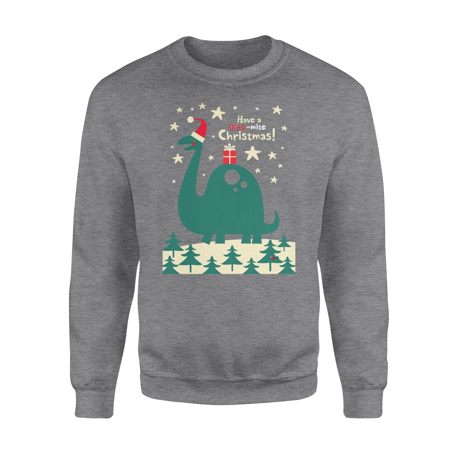 Have a Dino-mite Christmas! funny sweatshirt gifts christmas ugly sweater for men and women