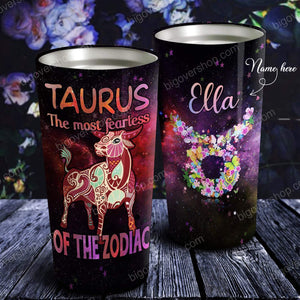 The Most Fearless of The Zodiac Personalized Tumbler- Astrology Sign Gift, Stainless Tumbler