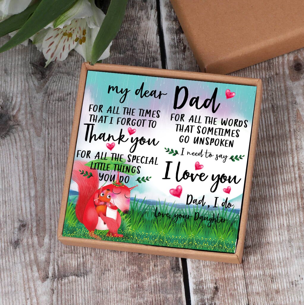 Daughter To Dad - Thank You For All Things Bangle Weave Roman Numeral Bracelets