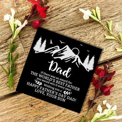 Son To Dad - The World's Best Father Customized Name Bracelet