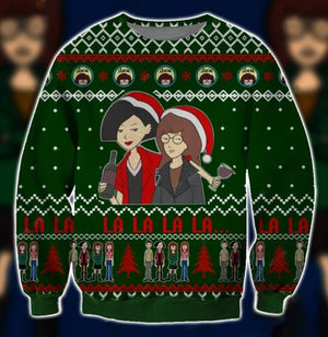 Daria Symbol 3D Christmas Ugly Sweater, Christmas Ugly Sweater, Christmas Gift, Gift Christmas 2024