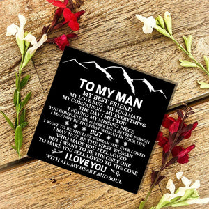 To My Man - I Love You Customized Name Bracelet