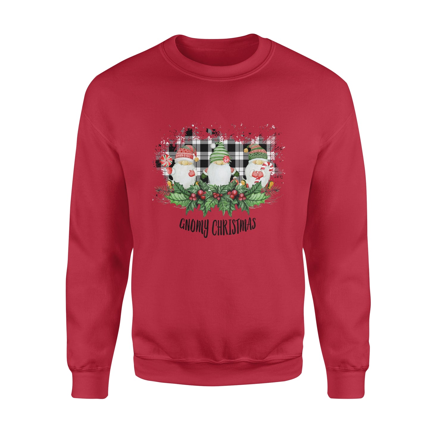 Gnomes funny with Gnomy Christmas - funny sweatshirt gifts christmas ugly sweater for men and women