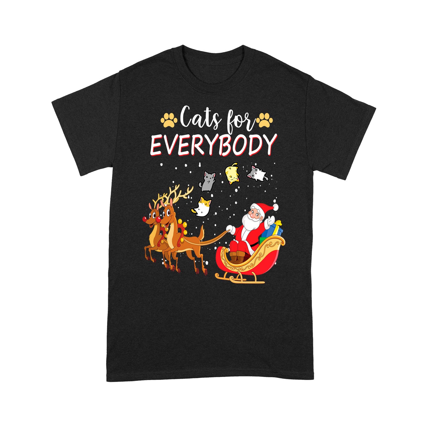 Katzen für alle, lustiges Weihnachtsoutfit für süße Katzenliebhaber, T-Shirt, Geschenk, Weihnachten