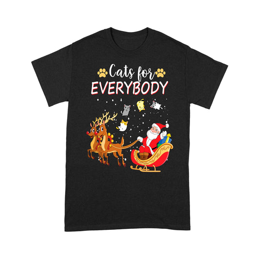 Katzen für alle, lustiges Weihnachtsoutfit für süße Katzenliebhaber, T-Shirt, Geschenk, Weihnachten