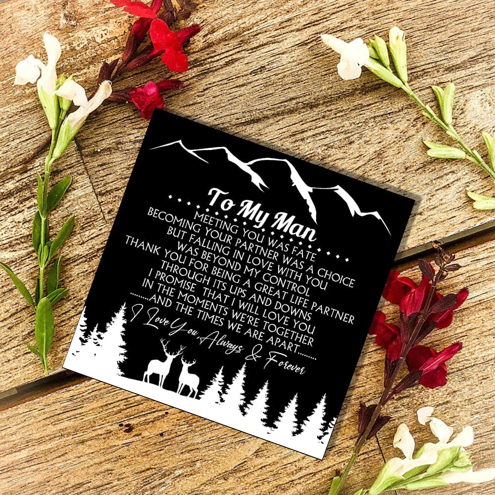 To My Man - Meeting You Was Fate Customized Name Bracelet