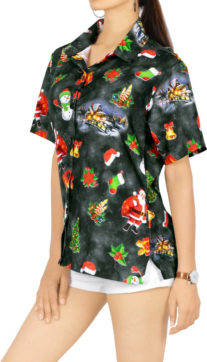 Lovely Snowman And Christmas Design Hawaiian Shirt,Hawaiian Shirt Gift, Christmas Gift